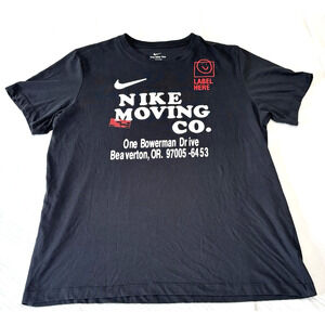 Nike - Nike Moving Company Dri-Fit Graphic T-Shirt Size XL Rare